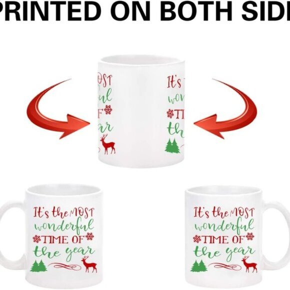 IT'S THE MOST WONDERFUL CHRISTMAS COFFE MUG HOLIDAY GIFT - Picture 3 of 10
